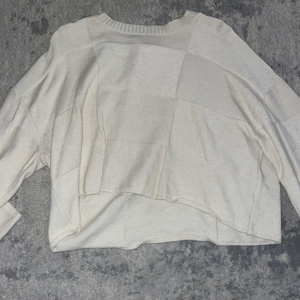 Pacsun long sleeve cream sweater size S
